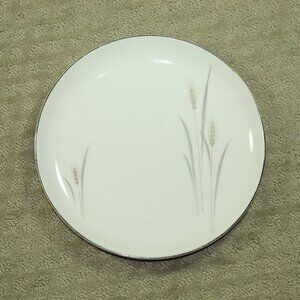 Vintage MCM Platinum Wheat Fine China Japan 10.25" Dinner Plate